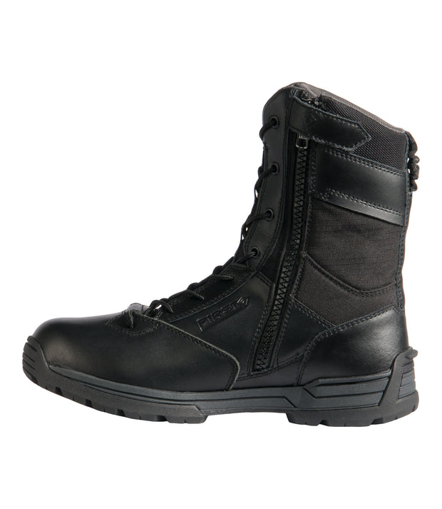 side zip black boots