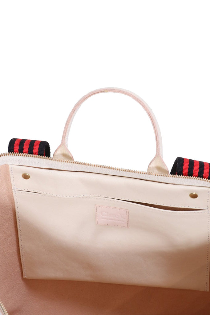 Clare V. Le Zip Sac Rustic Leather Tote