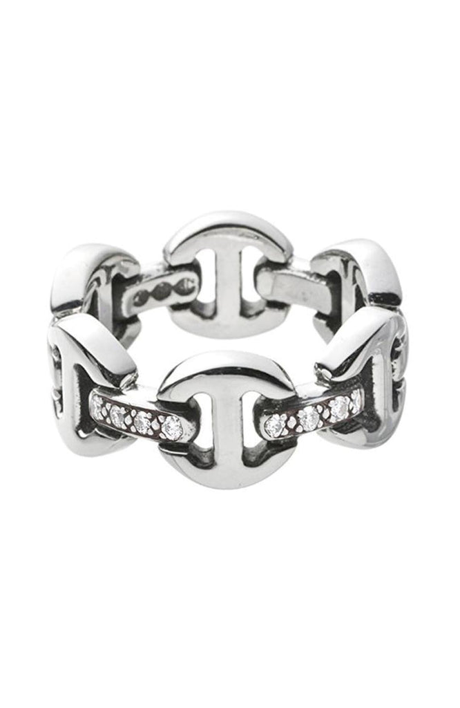 Hoorsenbuhs Dame Classic Tri-link Ring w/ Diamond Bridges | WE ARE