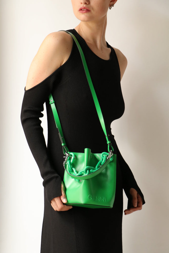 GANNI ビジューサテンbag - 通販 - www.photoventuresnamibia.com