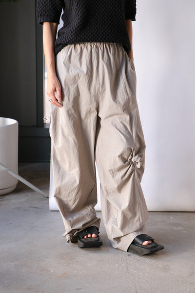 Lauren Manoogian Knots Pants in Cement | WE ARE ICONIC