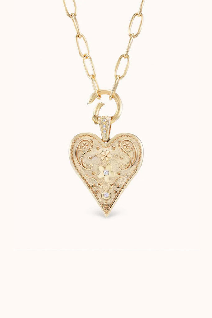 Spiked Heart Pavé Charm - Marlo Laz