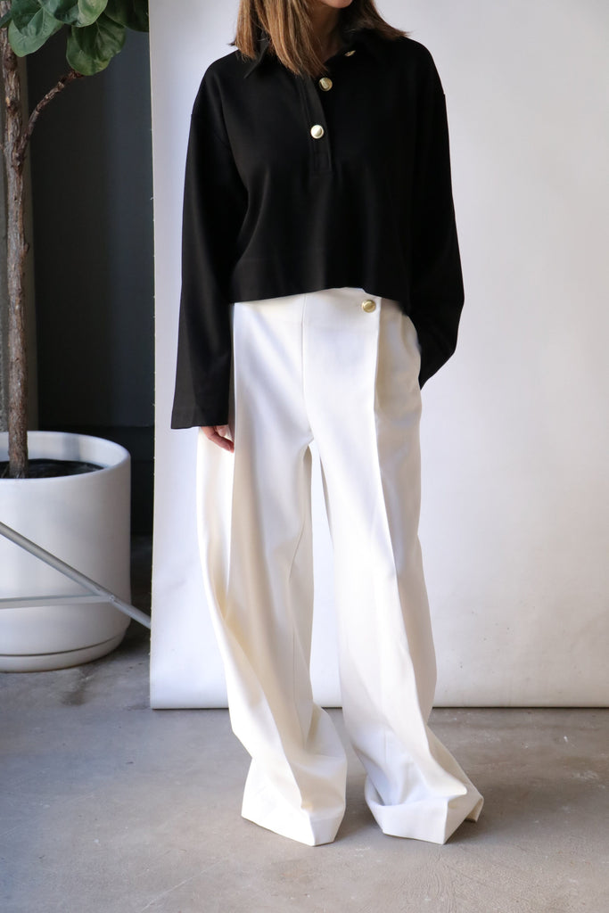 Pull On Cropped Flare Pant – Rosetta Getty