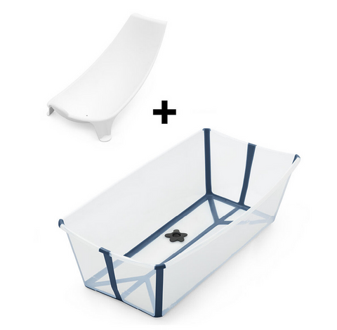 Stokke Baby FlexiBath Bundle, Foldable Baby Bath