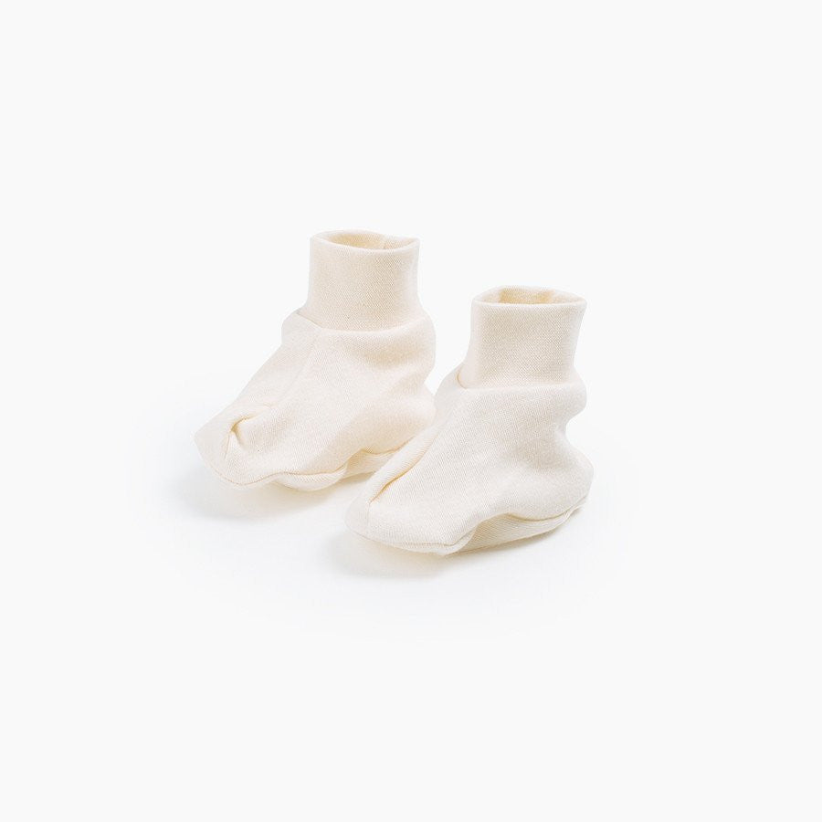 Organic Cotton Baby Booties | White 