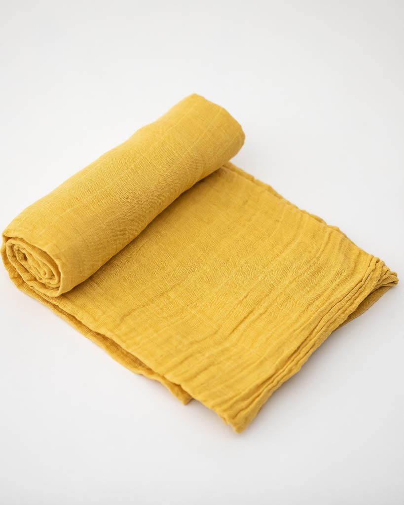 mustard yellow swaddle