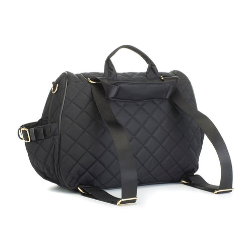 Storksak Poppy Luxe Black Scuba Diaper Bag