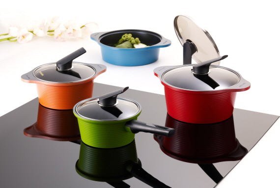 Happycall Hard Anodized Ceramic Nonstick Pot 13-piece Set, Oven Safe,  Dishwasher Safe, Steamer, Silicone Pot