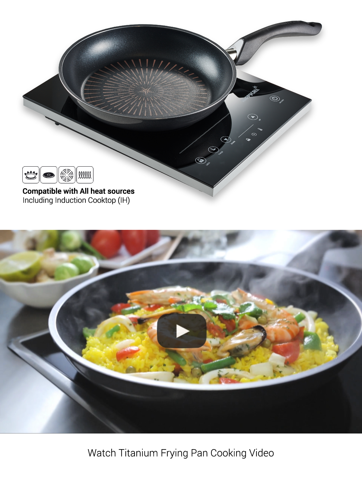 Happycall Titanium Frying Pan, 8in (Induction Capable) - Happycall USA