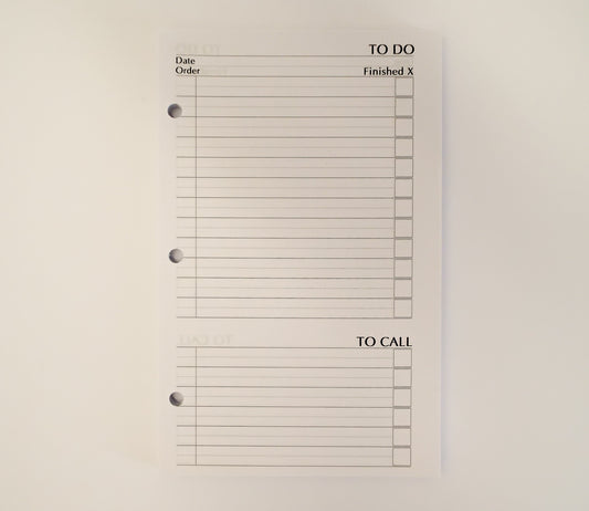 McCarthy Collection: MP58P7 5-1/2 x 8-1/2 7-Ring Planner Refill