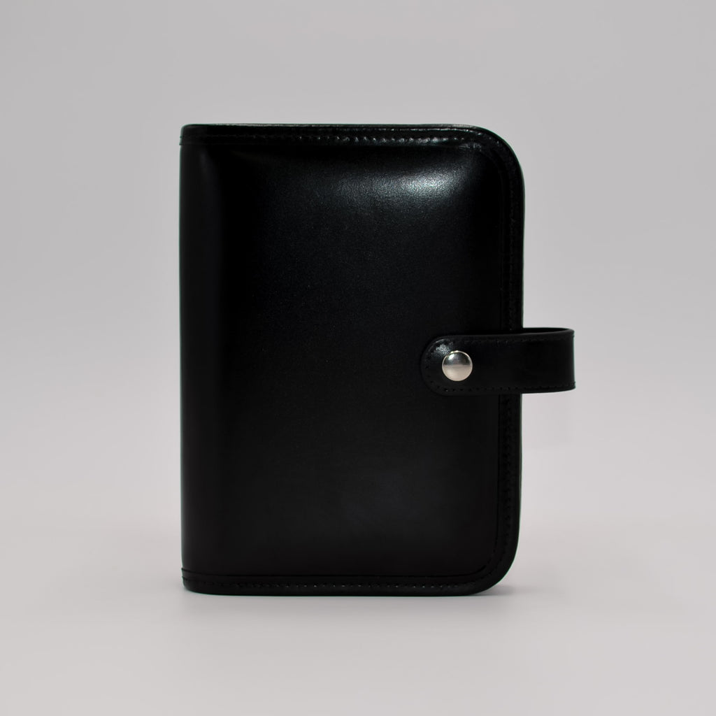 Leather: 6-ring Cover for 3-3/4 x 6-3/4 with Snap Closure and Document ...