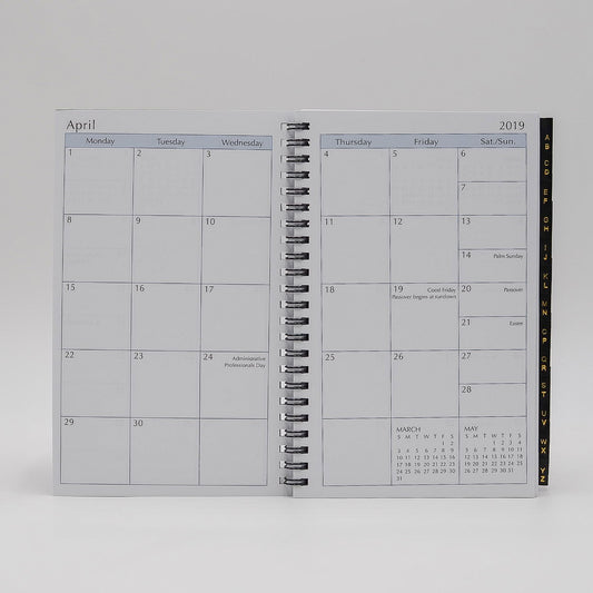 Monthly/Weekly 5-1/2 x 8-1/2 7-Hole Planner Refill : MP58P7