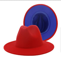 Color Block Fedora Hat