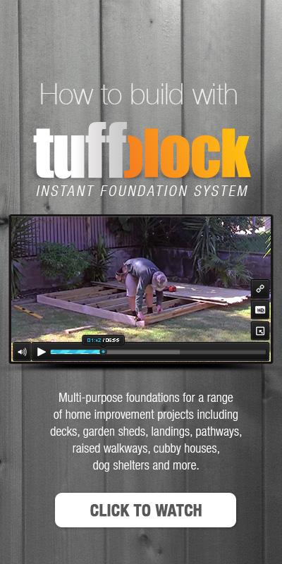 BuildTuff Instant Foundation System for Decks, Sheds 
