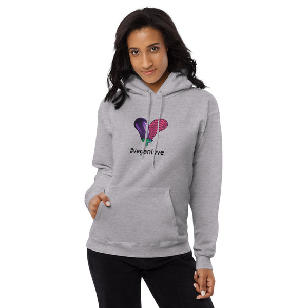 #Veganlove Women fleece hoodie