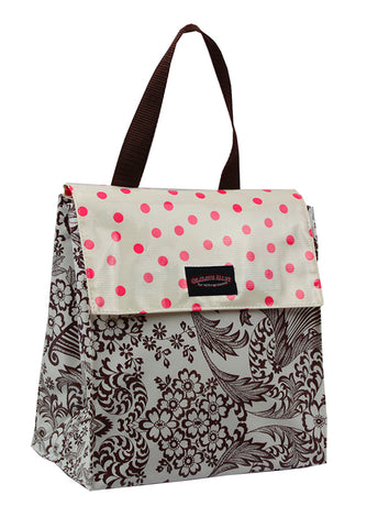 Oilcloth Insulated Lunch Bag - Brown Toile – Oilcloth Alley