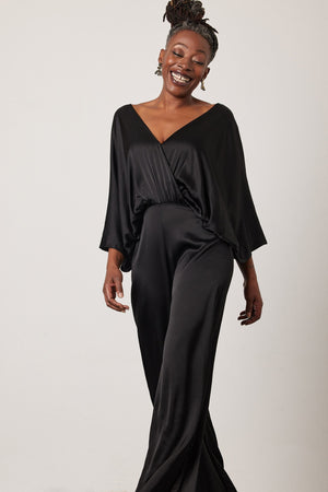 black jumpsuit evening wear