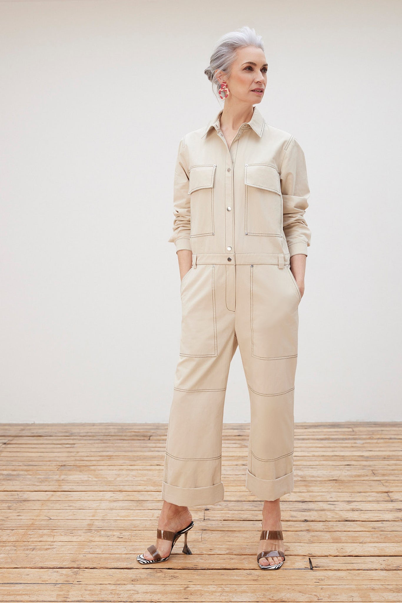 最大48%OFFクーポンL'Or tailored jump suit（beige）