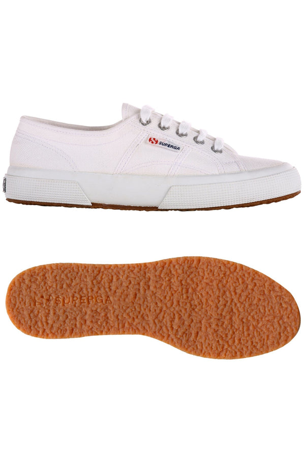 superga 2750 classic white leather trainers