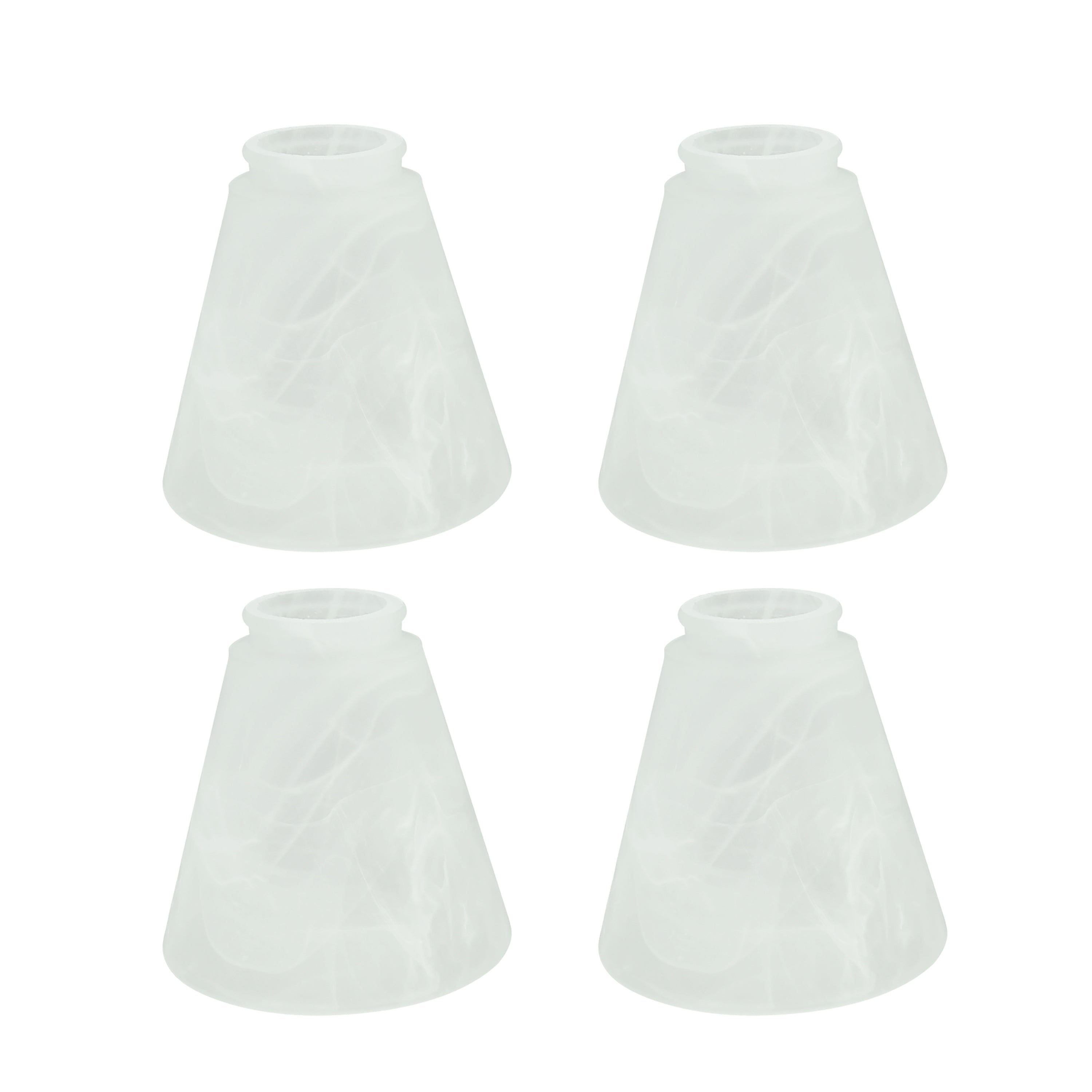 # 23047-4 Transitional Style Frosted Replacement Glass Shade, 2-1/8 ...