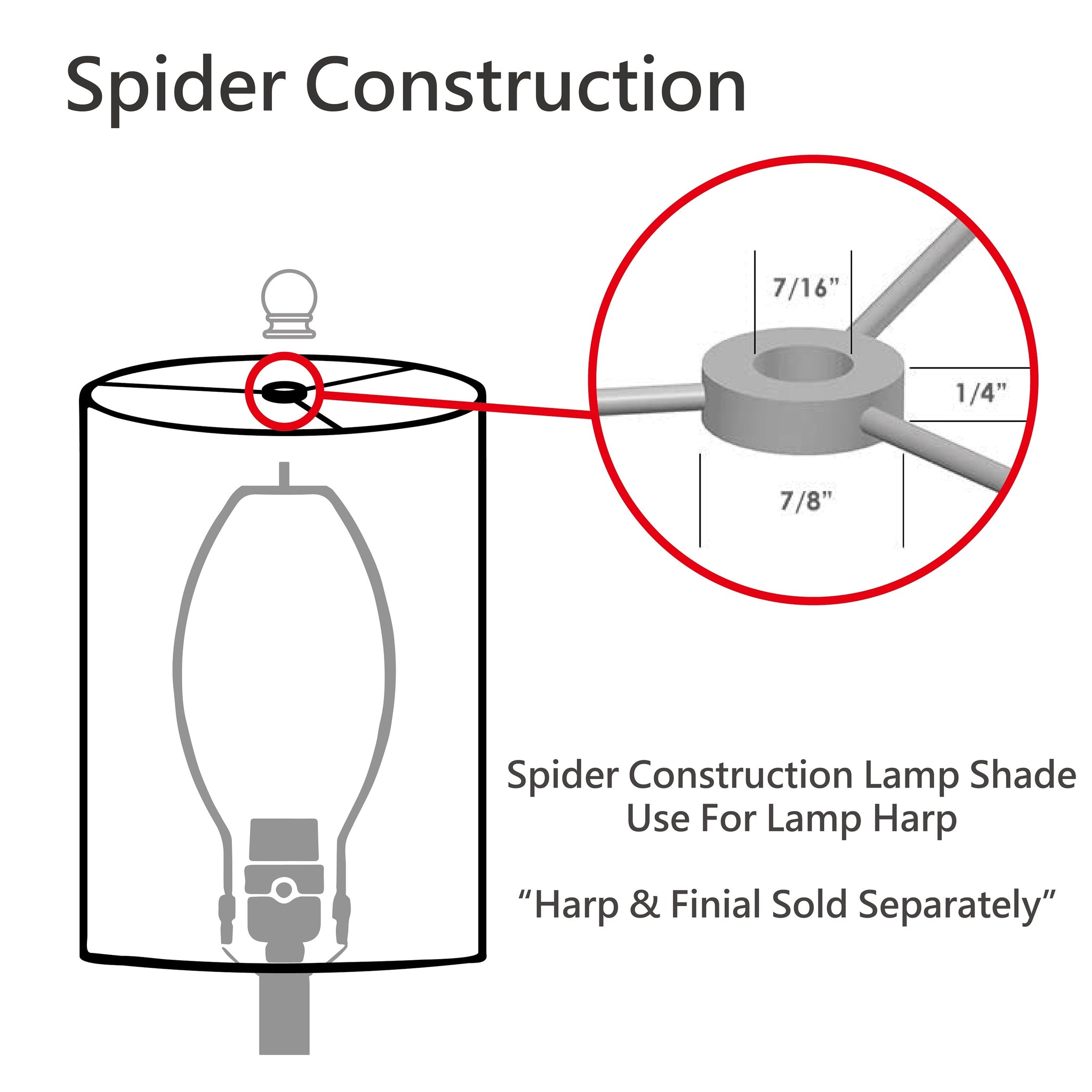 spider drum shade