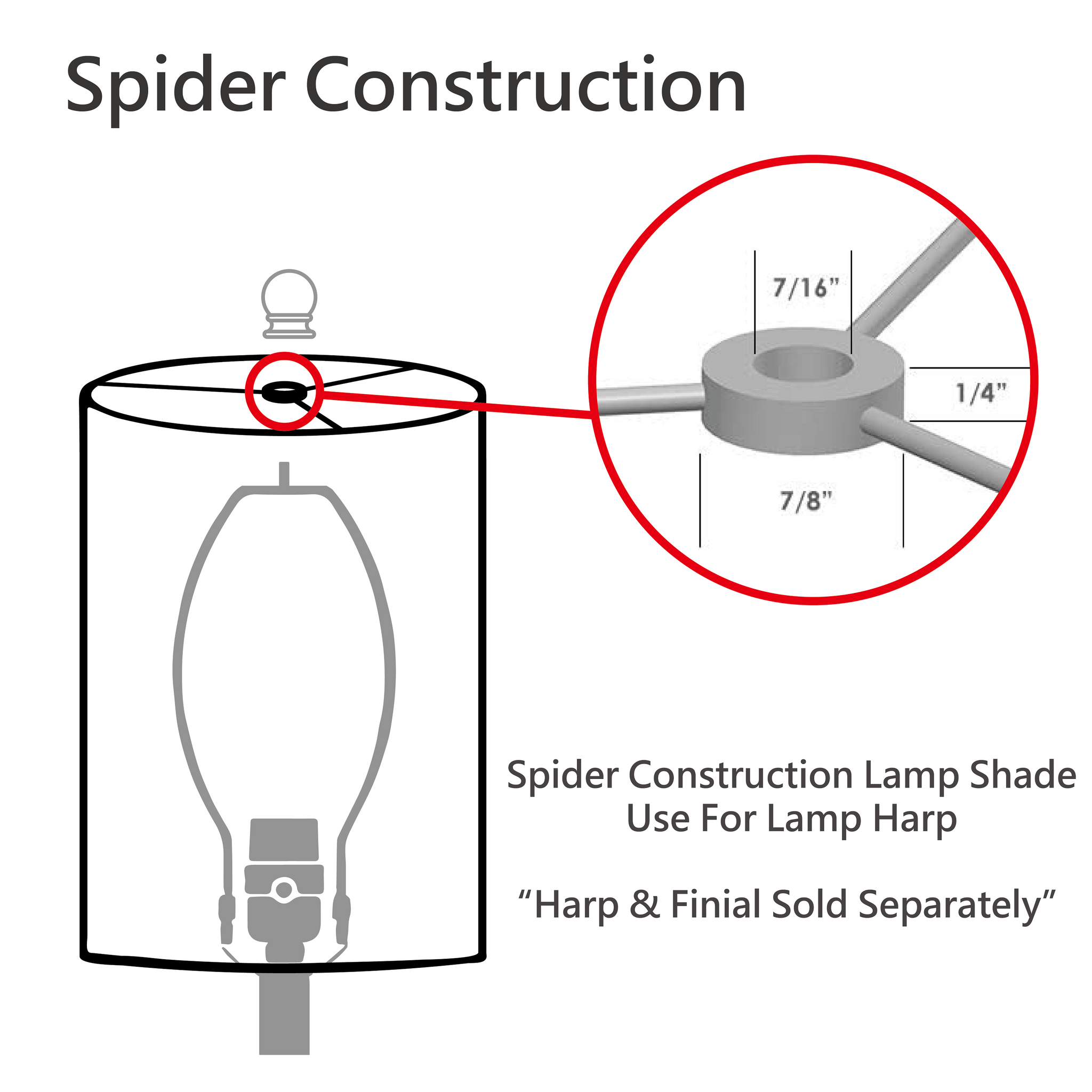 harp construction lamp