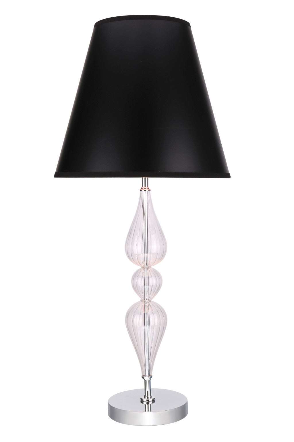 glass lamp black shade