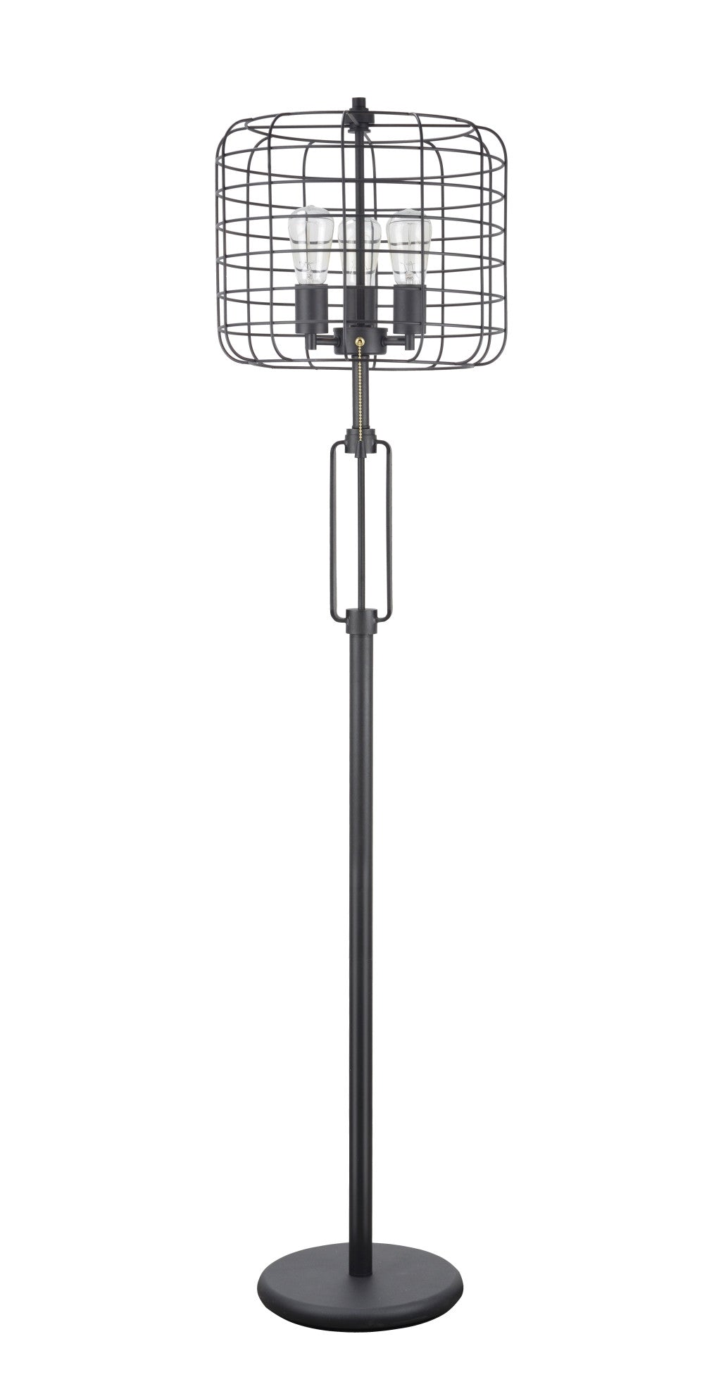 black cage floor lamp