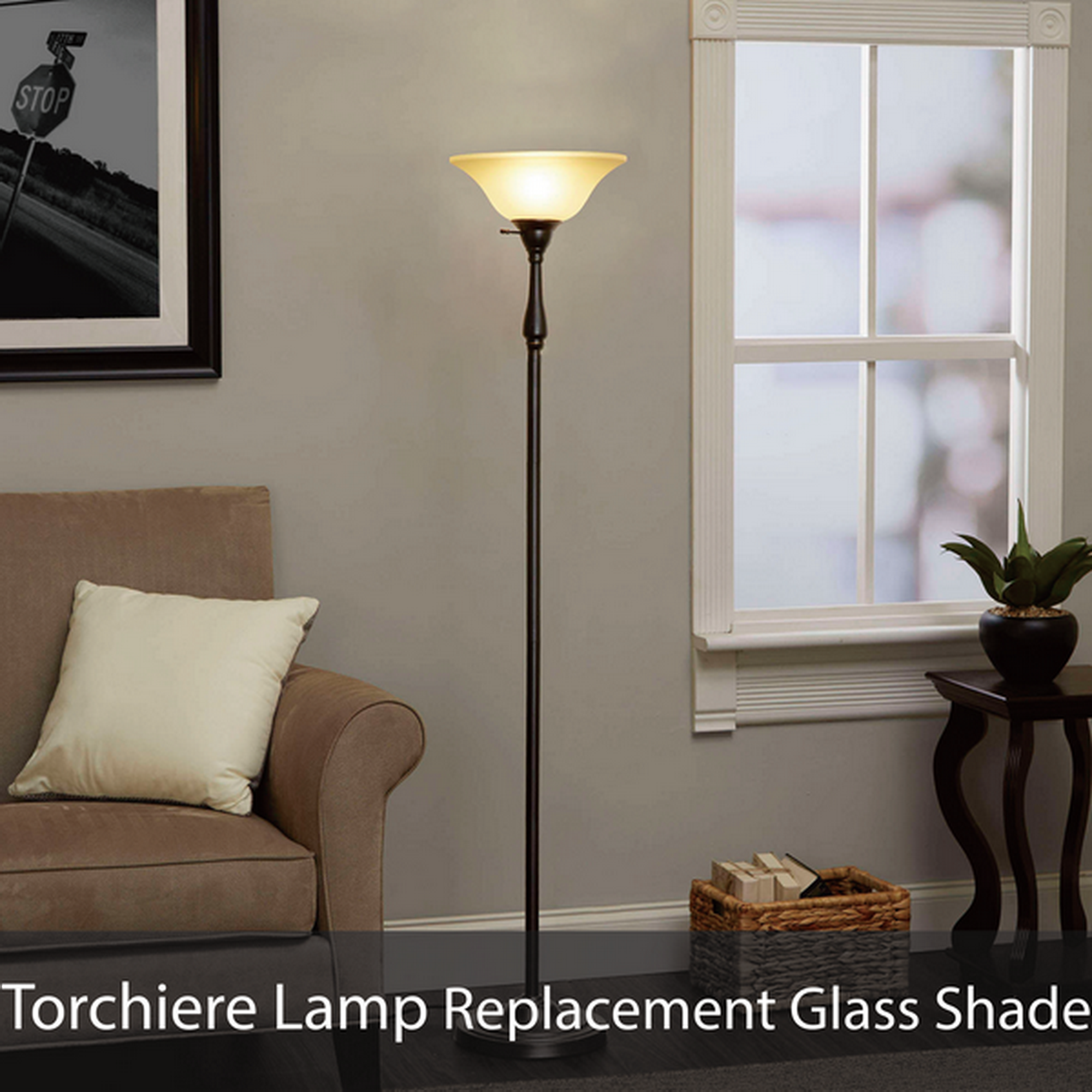 alabaster glass shade replacement for floor lamp