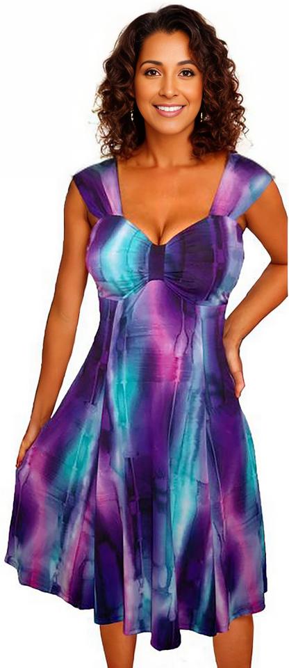 black and purple plus size dress