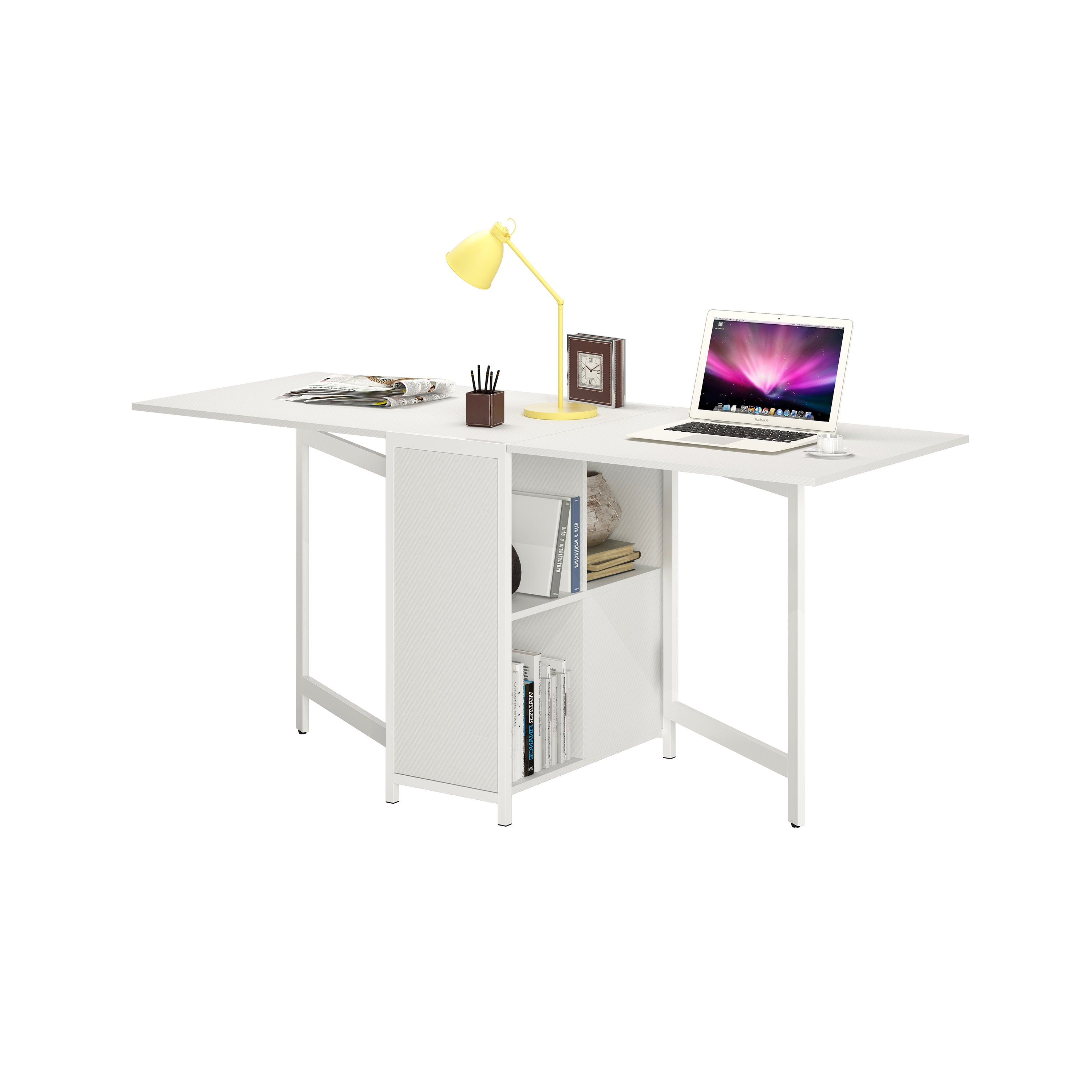 Home Office Dual Drop Leaf Desk W Storage Ofx Office