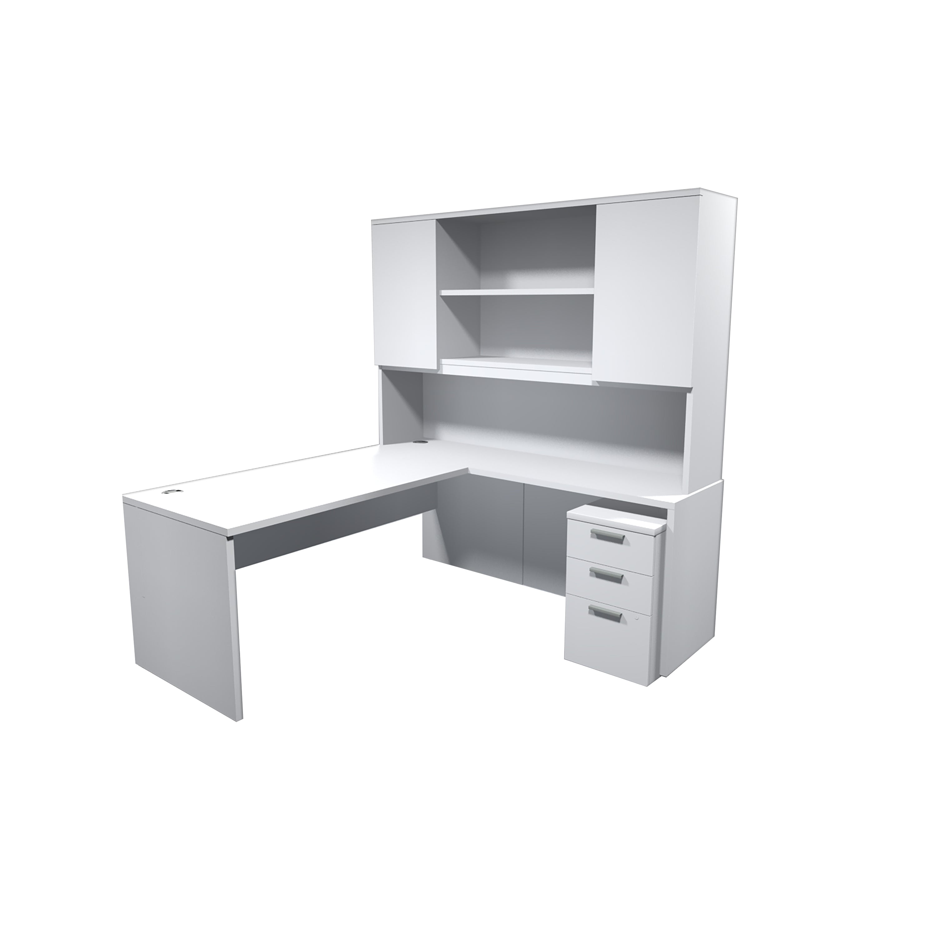 Versa Executive L Shape Desk With Hutch Ofx Office