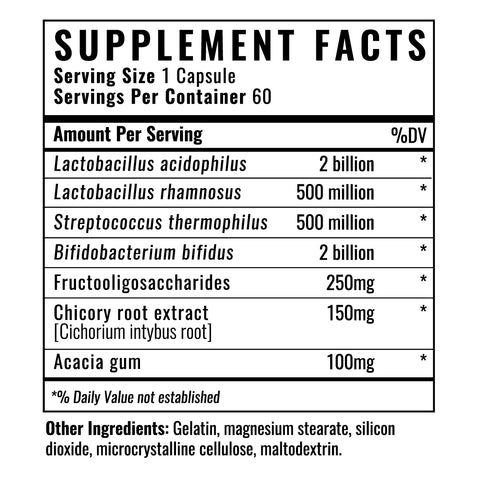Complete Probiotic Supplement Facts
