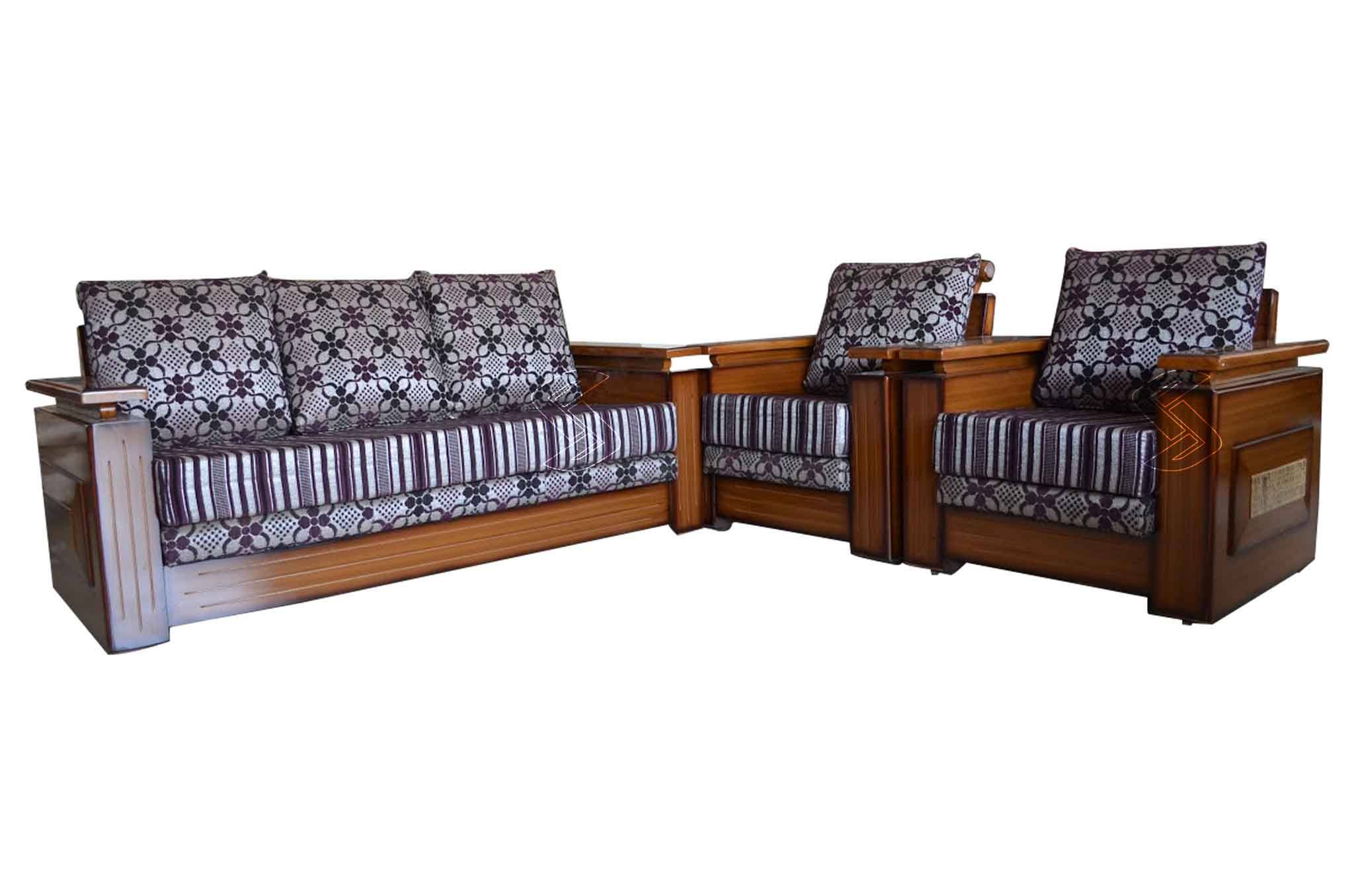 Malmo Teakwood Sofa Set - Sofa Sets Online in Hyderabad - Sanfurn