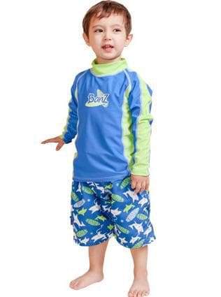  Quad Seven Boys' Rash Guard Shirt - 2 Pack Long Sleeve Swim  Shirt (Size: 2T-18), Size 2 Toddler, Black/White: Clothing, Shoes & Jewelry