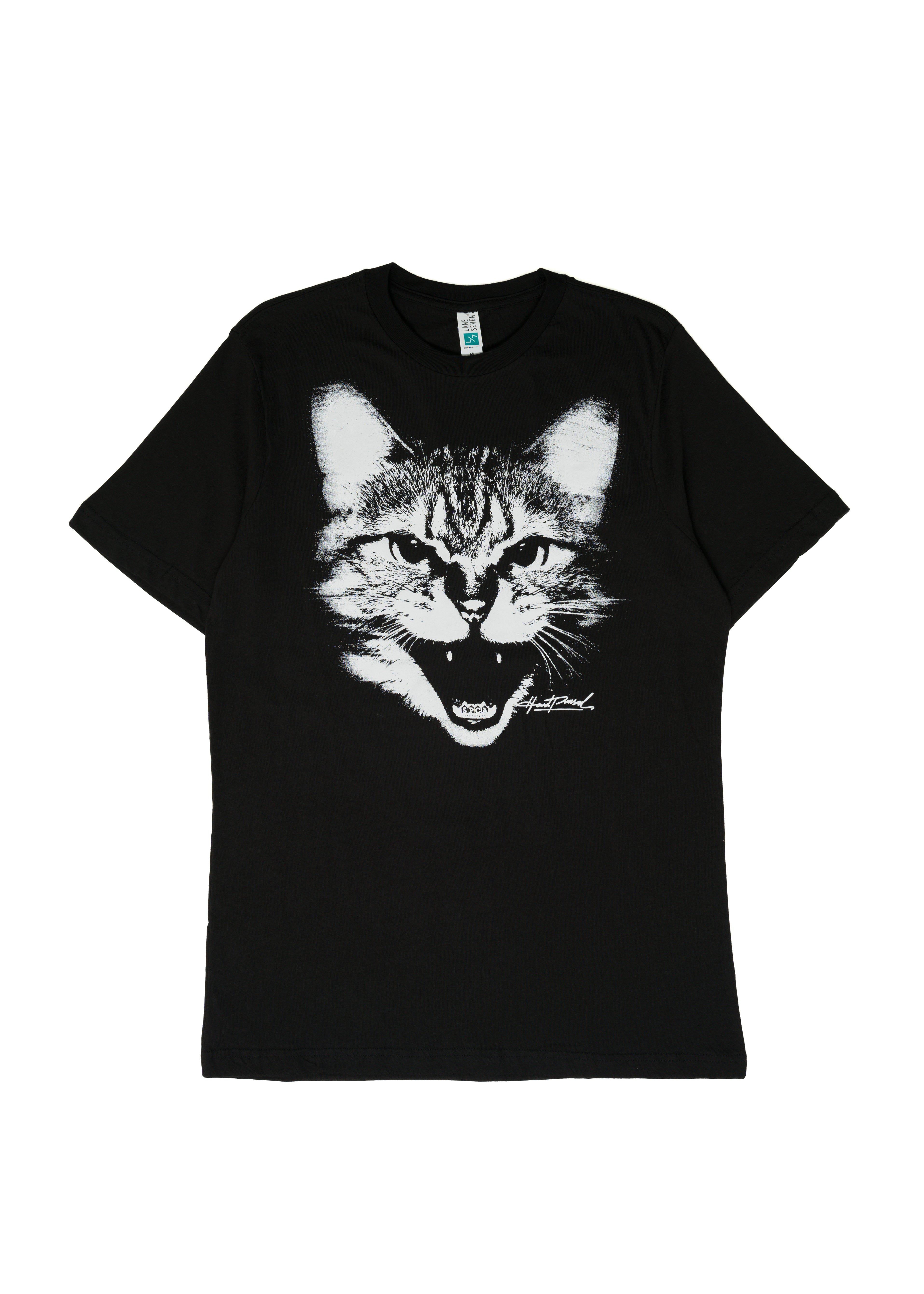 SPCA Cat Tee | Black | Unisex - Hardpressed Print Studio product image