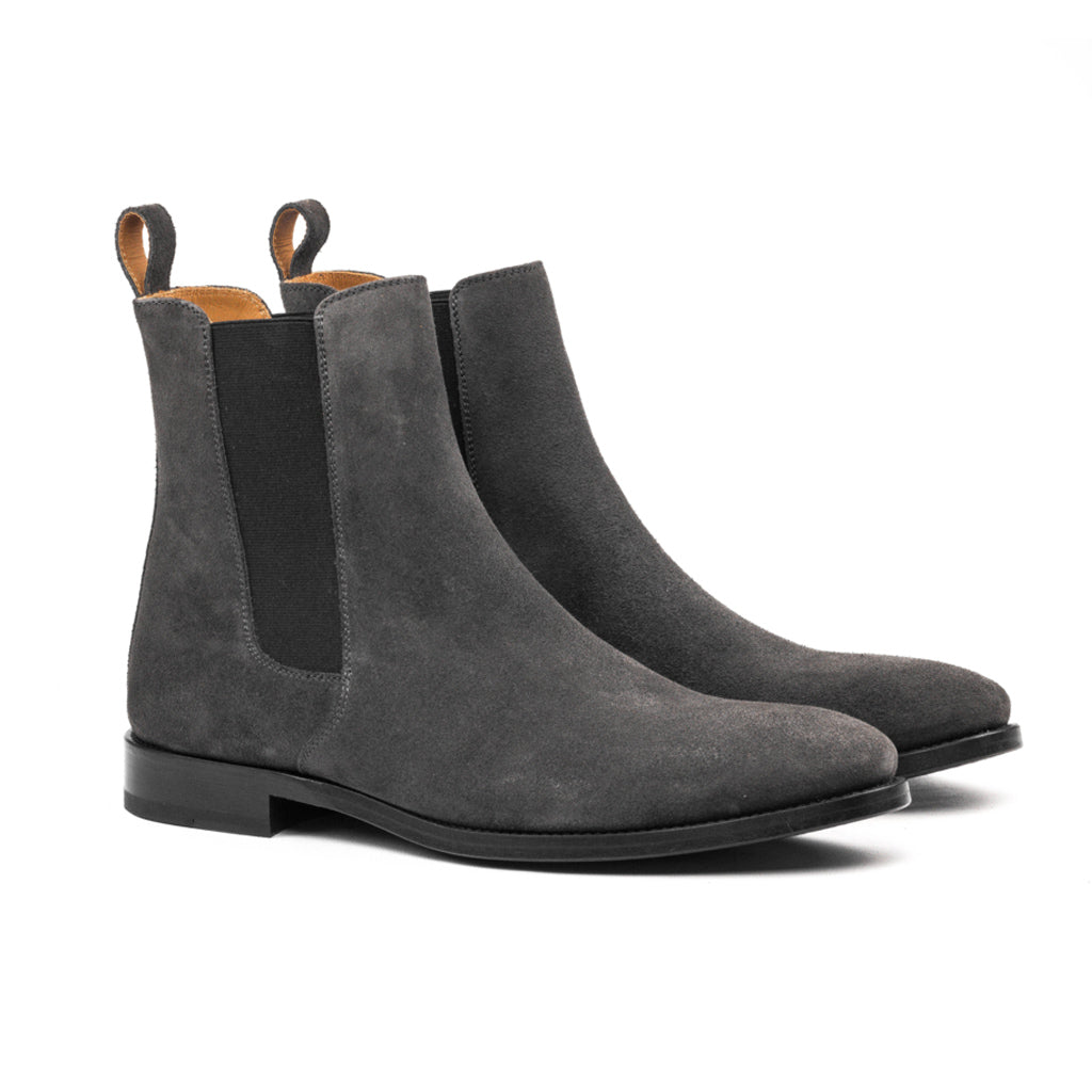 gray chelsea boots