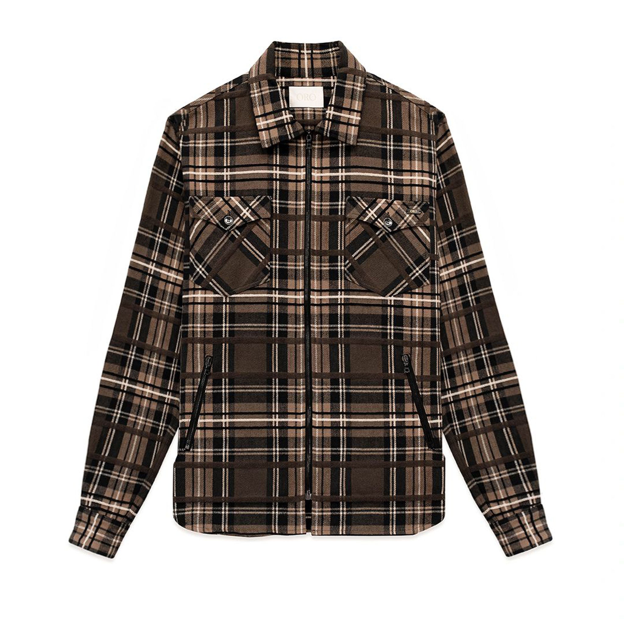 ORO Los Angeles - The Emi Zipper Plaid Shirt