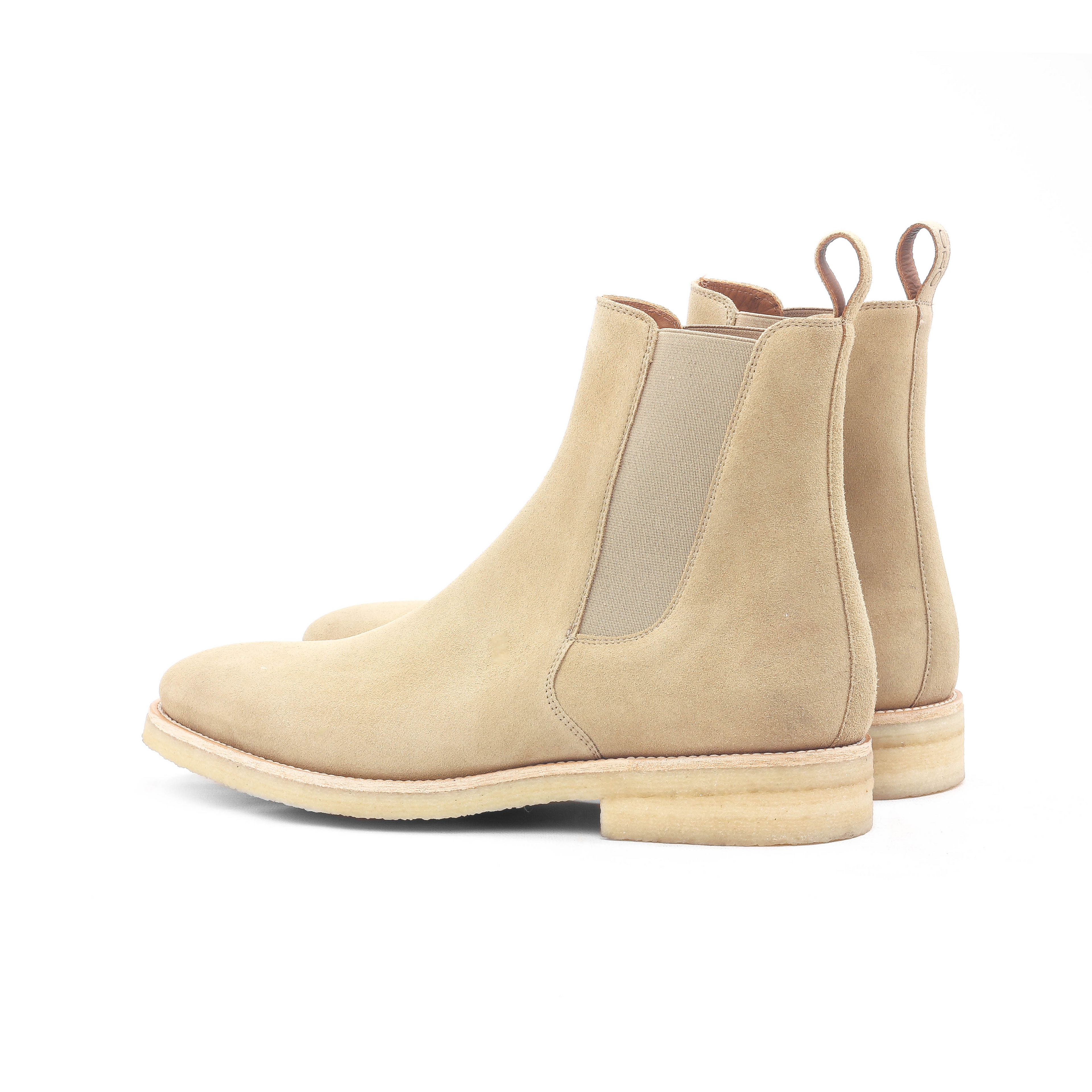 crepe chelsea boots