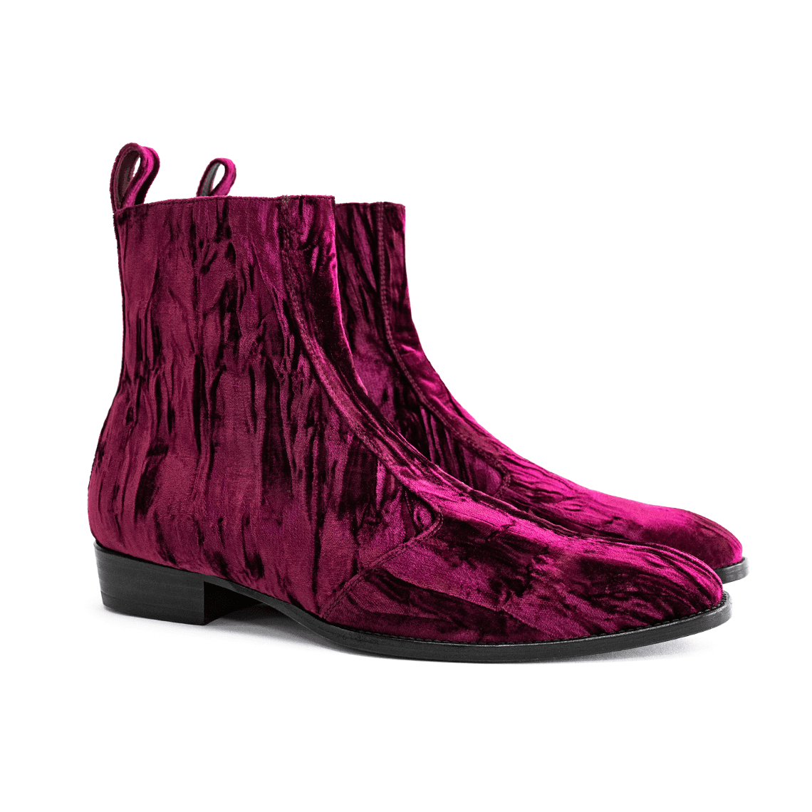 wine chelsea boots