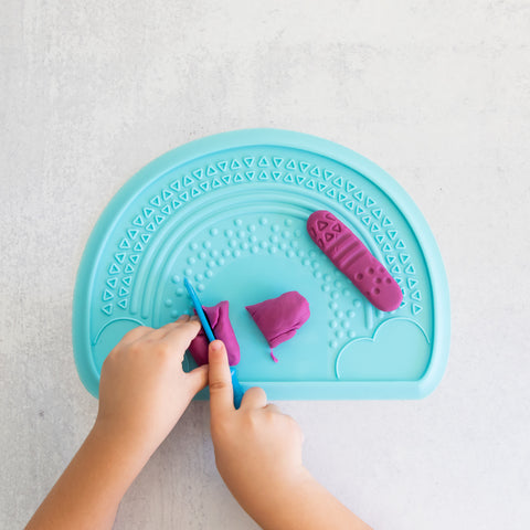 sensory placemat playdough