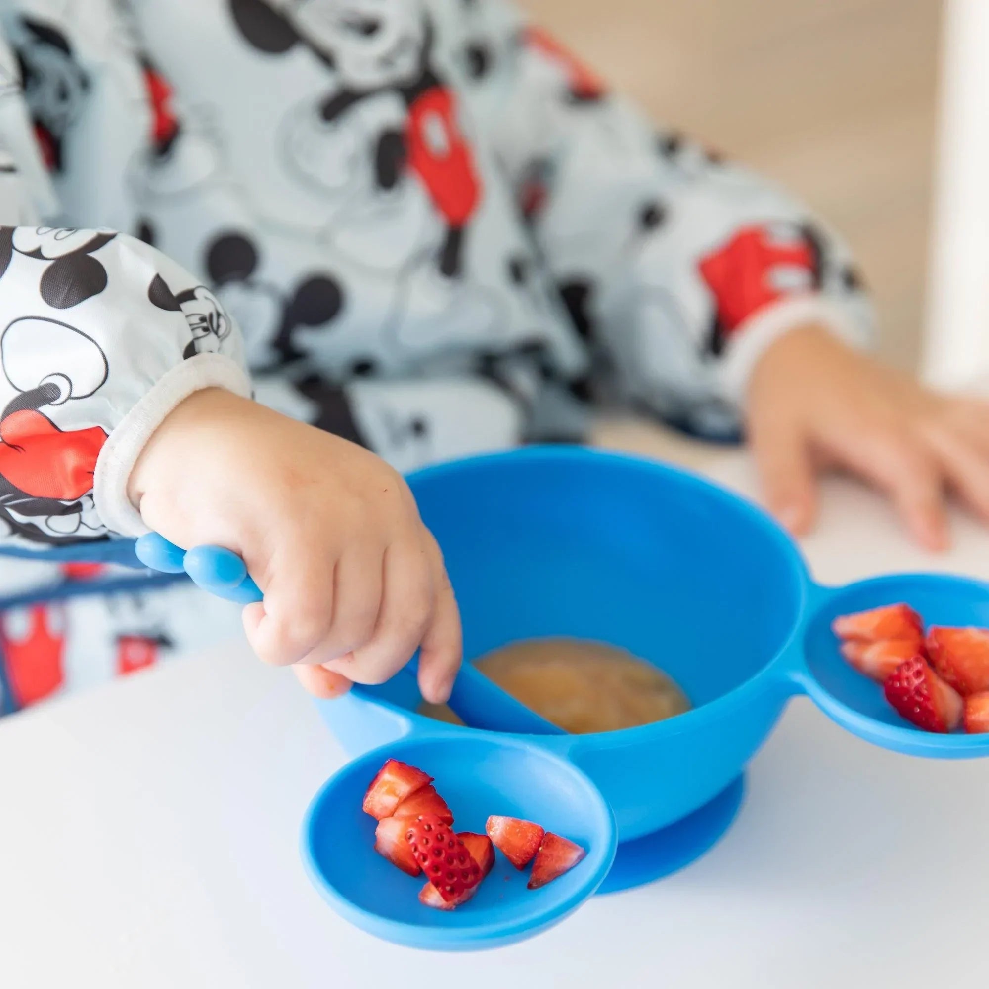 Bumkins Silicone First Feeding Baby Bowl Set - Sand - Size