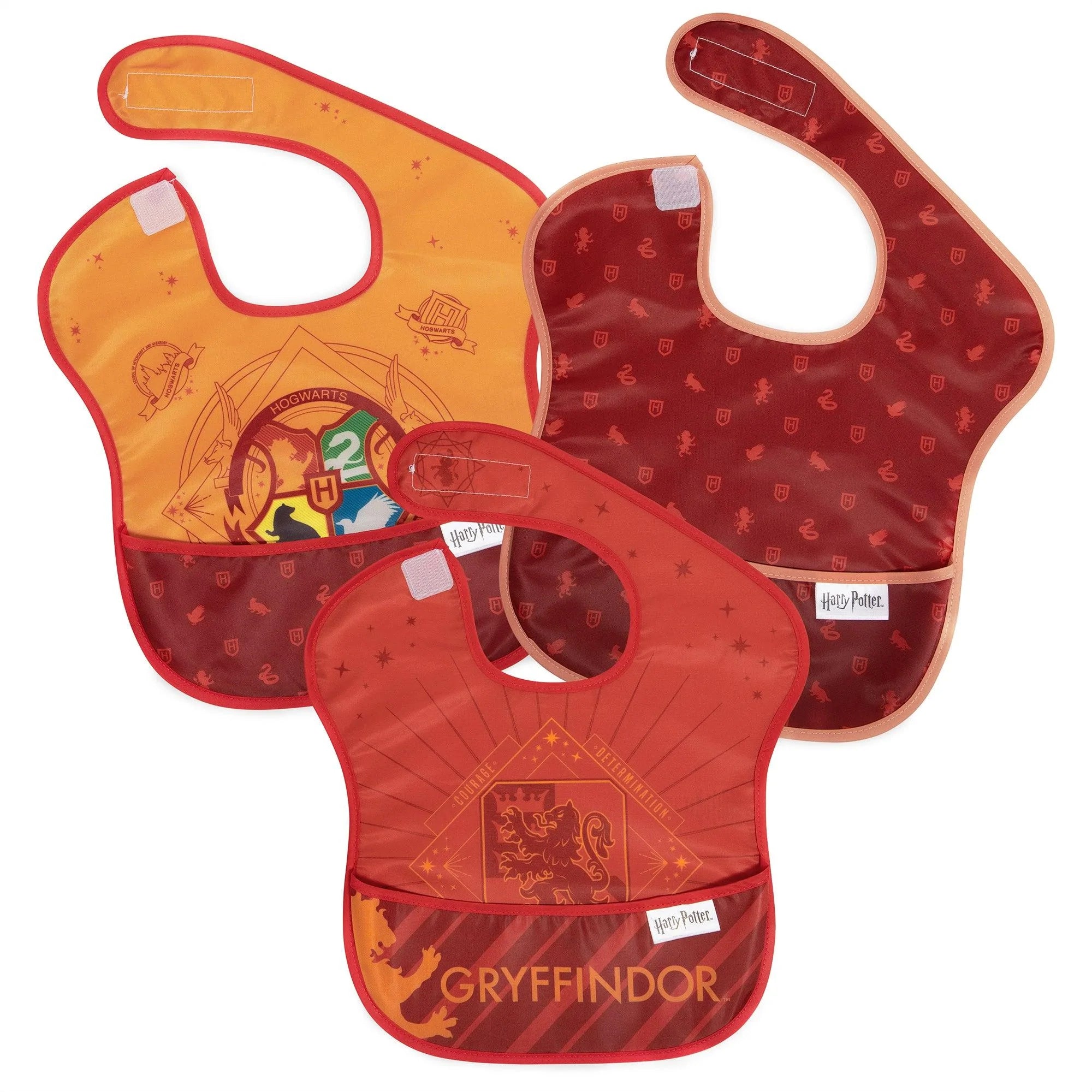 Super Bib Clips Red 3/pk