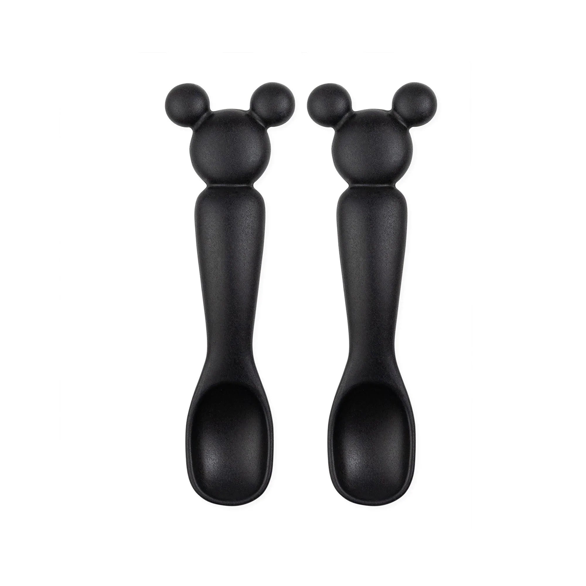 Minnie & Mickey Mouse Black + Pink Silicone Dipping Spoons