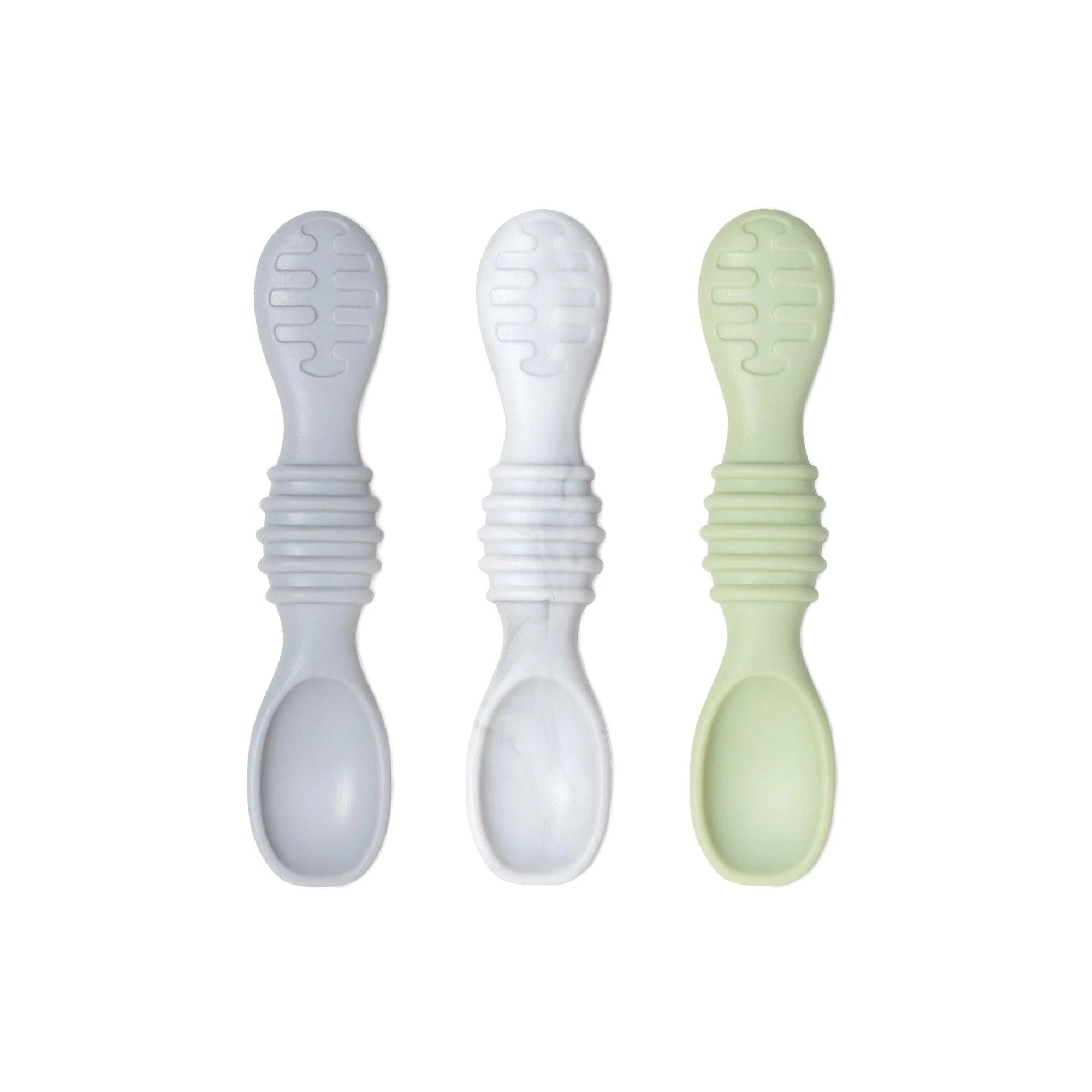 HOFISH Toddler Pre-Spoon Set for Baby 6 Months Silicone 3 Pack