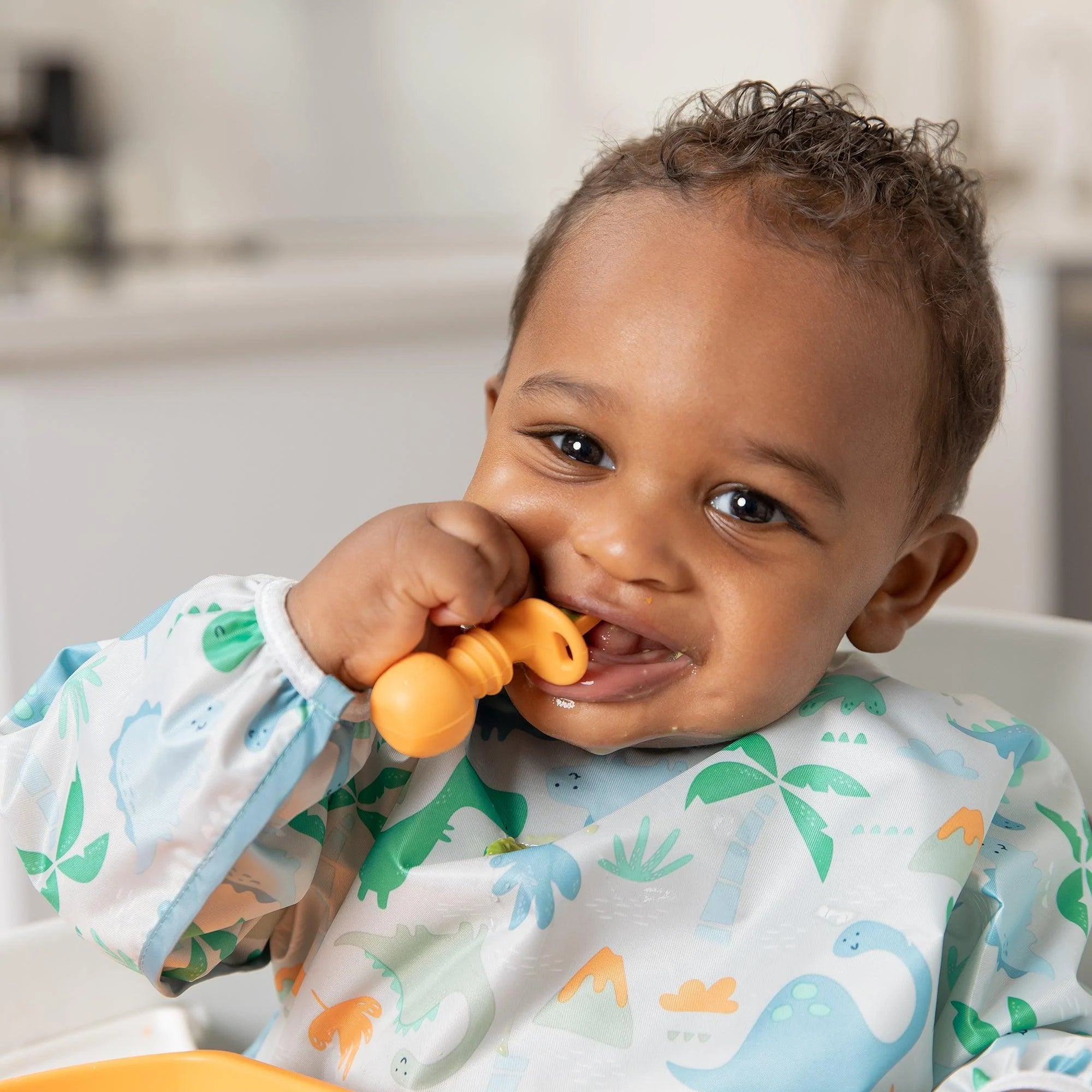 Bumkins - Chewtensils baby utensils set - Tangerine