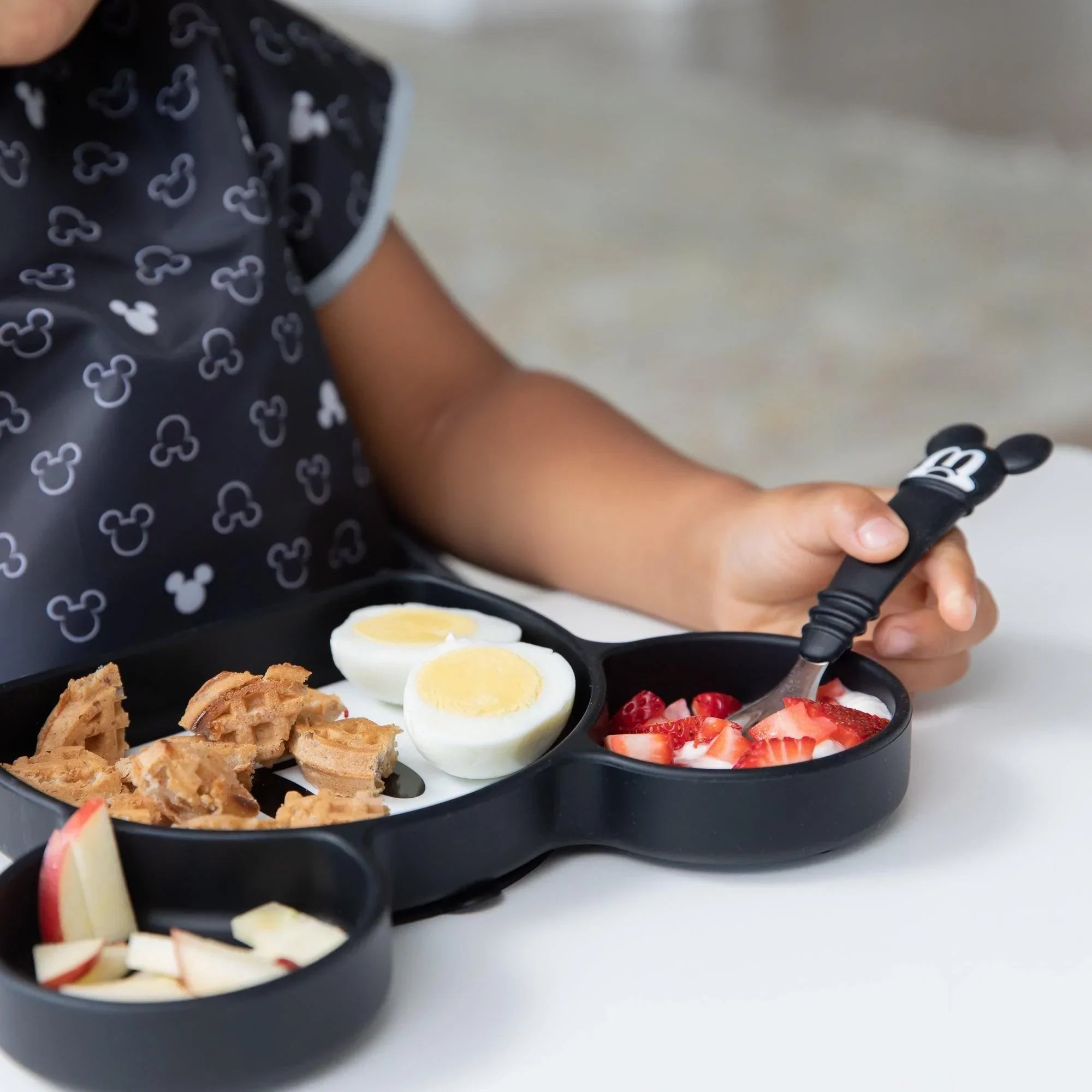 Disney Black and White Mickey & Minnie-Shaped Dipping Spoons