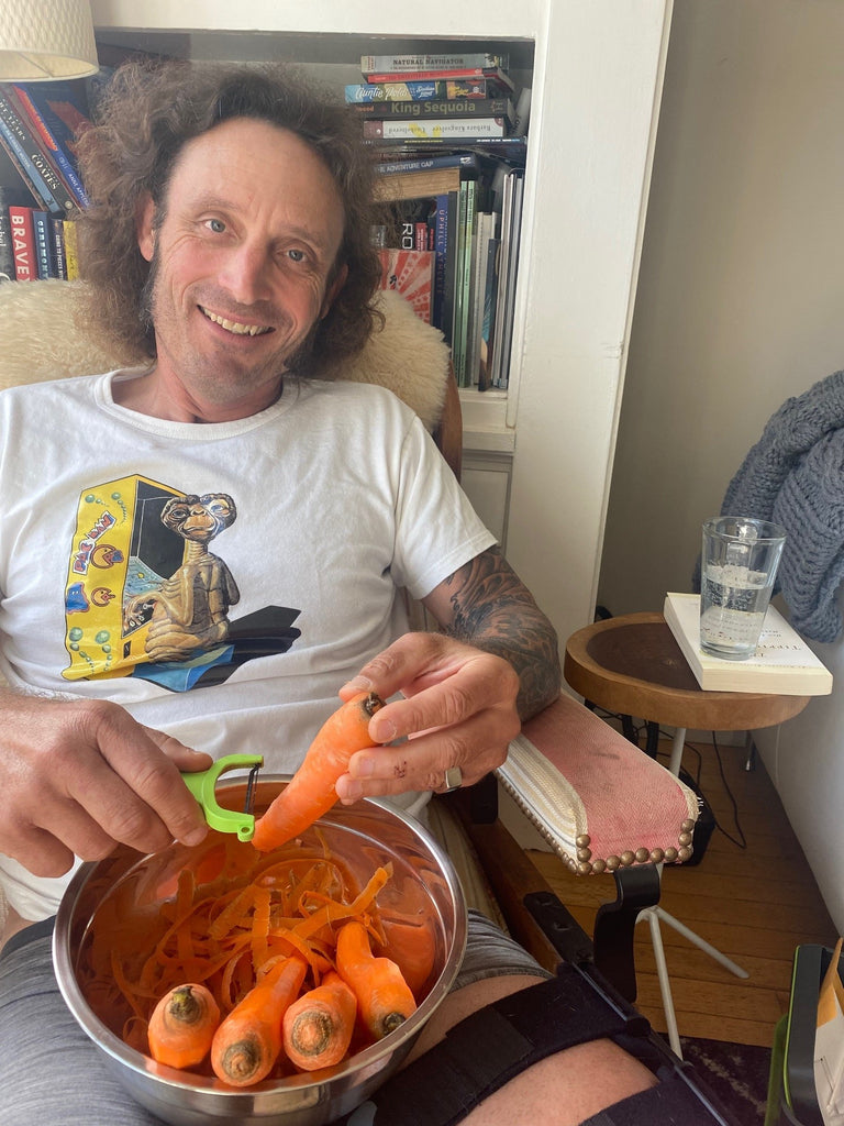 Yuri Hauswald Peeling Carrots