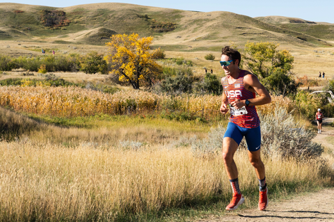 Jeff Stern running a race