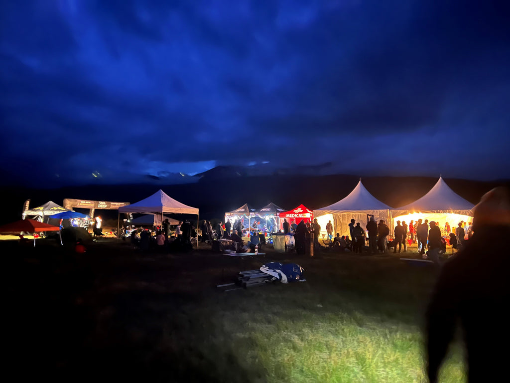 Outward Bound at nightfall Leadville 100